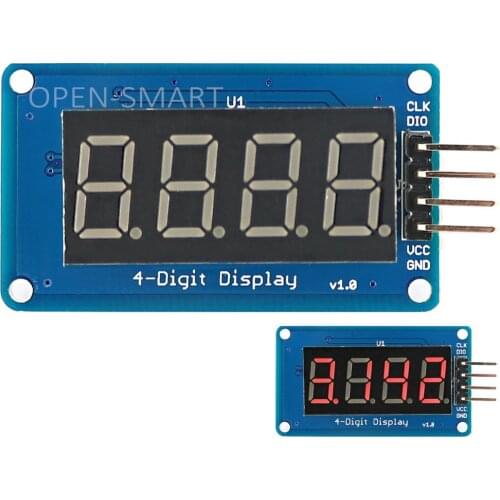 0.36" 4 Digit LED Display Module with Decimal Point TM1637 Drive Mini 7 Segment LED Display 4 Digit for Arduino