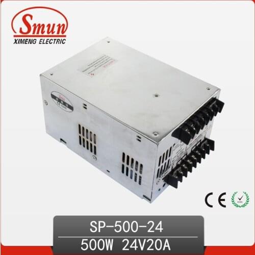 500W 24V With PFC Single Output Switching Power Supply With CE ROHS From China Supplier Industrial And Led Used