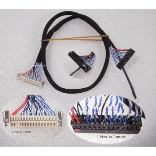 550mm 1.0 Pitch LVDS 2ch 8bit Lcd screen line Cable 17 19 22 26 21.5 inch LCD panel Cable 27 cable 30P empty 3P LVDS Screen Line