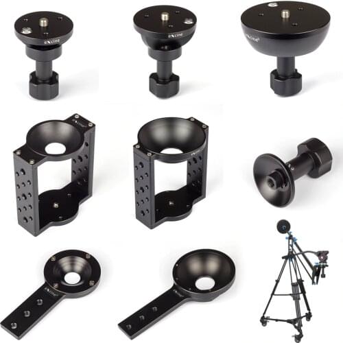65mm 75mm 100mm Half Ball Flat Bowl Type Converter Adapter fr Camera Time Elapse Slider Track Dolly Crane Tripod Fluid Head