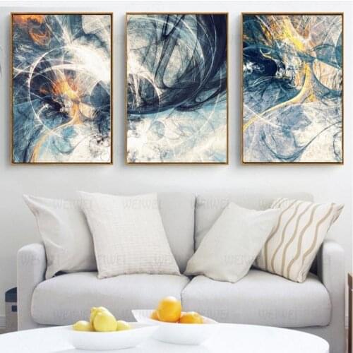 Abstract Art Canvas Paintings Modular Pictures Wall Art Canvas For Living Room Decoration No Framed