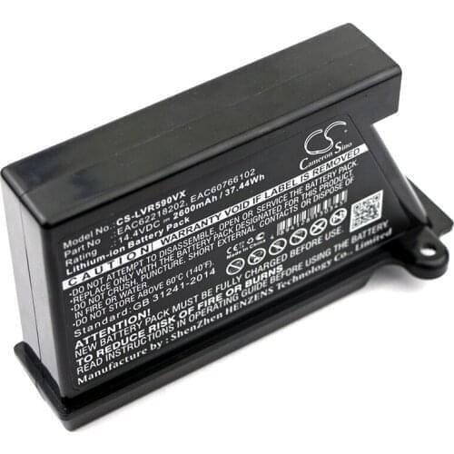 Cameron Sino For LG EAC62218202 VR5943L,VR6170LVM,VR6171LVM,VR6260,VR62601LV,VR6260LVM,VR62701LV 2600mAh / 37.44Wh