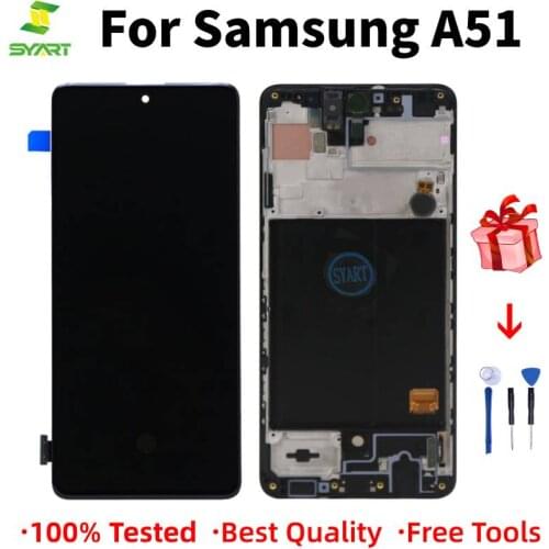 Display For Samsung Galaxy A51 LCD Display A515 original Touch Screen Digitizer frame Assembly For Samsung A51 A515 lcd screen