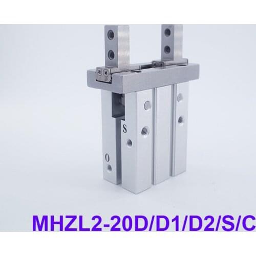 Long stroke linear guide parallel type Air Gripper MHZL2-20D/D1/D2/S/C double/single acting smc type pneumatic cylinder