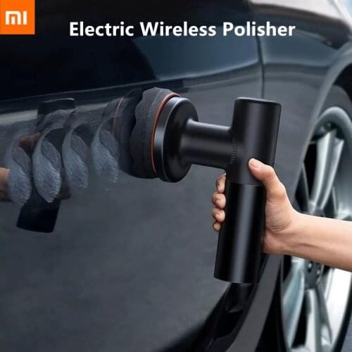 YOUPIN Baseus Electric Wireless Polisher Portable Car Polishing Machine Adjustable Speed Auto Waxing Tools 3800 rpm Waxer