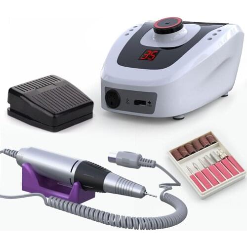 Electric Nail Drill Machine 32W 35000RPM Nail Art Equipment Manicure Machine Accessory Electric Nail File Nail Drill Bit Tool