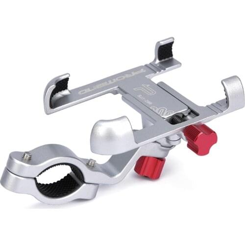 360 Degrees Aluminium Motorcycle GPS Handlebar Cell Phone Mount Holder Bicycle Bracket Bicycle Accessories