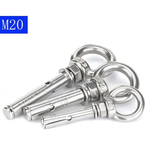 M20 20mm Concrete Sleeve Anchors Lifting Eye Expansion Bolts 304 Stainless Steel A2 - 70