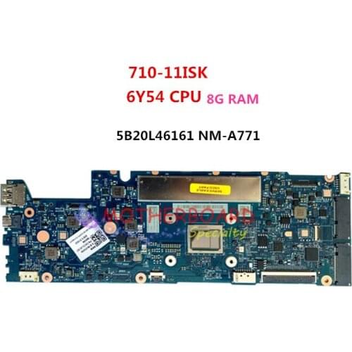 For lenovo yoga 710-11ISK laptop motherboard with 6Y54 CPU UMA 8G RAM 5B20L46161 NM-A771