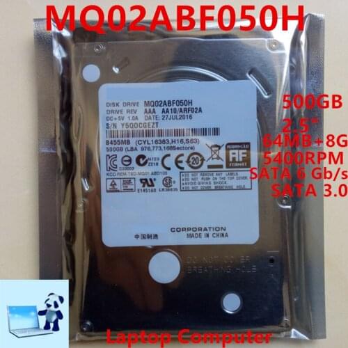 New SSHD For Toshiba Brand 500GB 2.5" SATA 6 Gb/s 64MB+8G 5400RPM For Internal Hard Disk For Notebook HDD For MQ02ABF050H