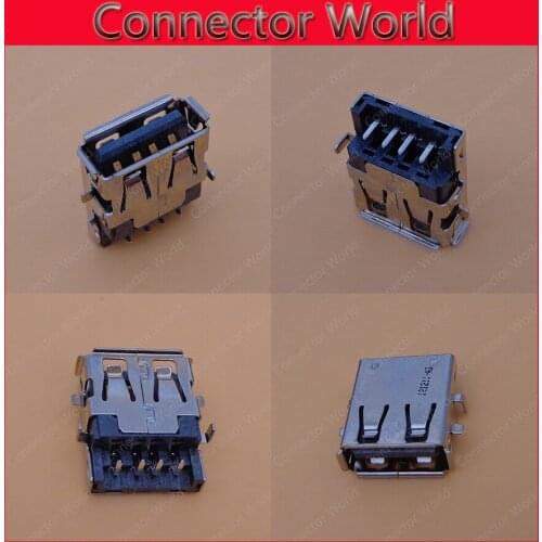 2-50pcs/lot Original new Laptop USB Socket USB Female 4pin 4 pin micro connector charging port Plug(USB-F-54)