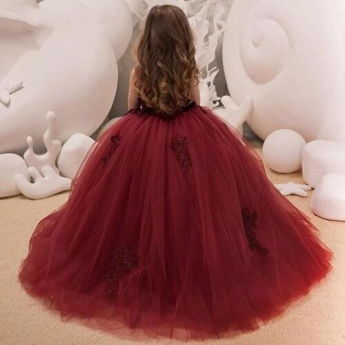 Flower Girl Dresses Toddler Pageant Dresses Lace For Wedding First Communion Dresses Party Prom Princess Gown Pageant Dresses