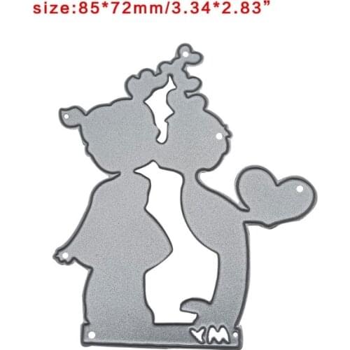 Q9QF Kids Metal Cutting Dies Stencil DIY Scrapbooking Album Paper Card Template Mold Embossing Decoration