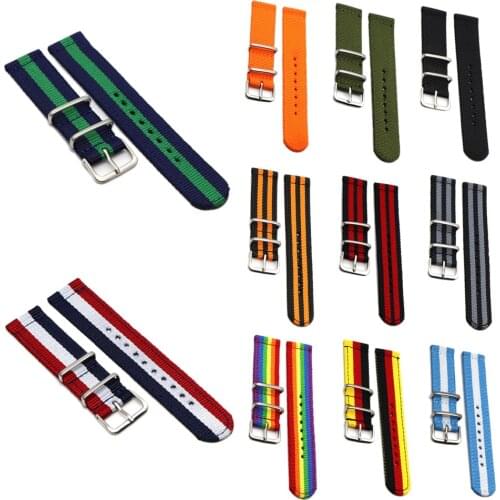 Watch Strap For Huami Amazfit GTR GTS BIP Smart Watch Band For Xiaomi Amazfit Pace/Stratos Bracelet Nylon Canvas Wrist Strap