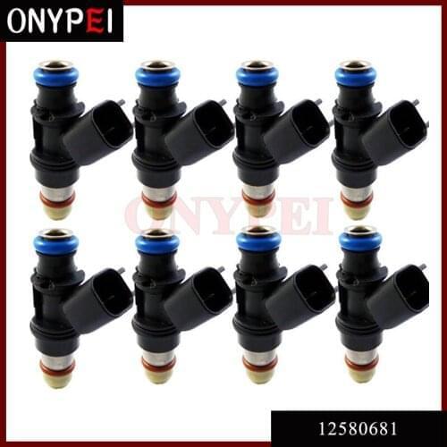 Fuel Injector 12580681 For Cadillac Chevrolet GMC Sierra Yukon 4.8 5.3 6.0 (Set 8)