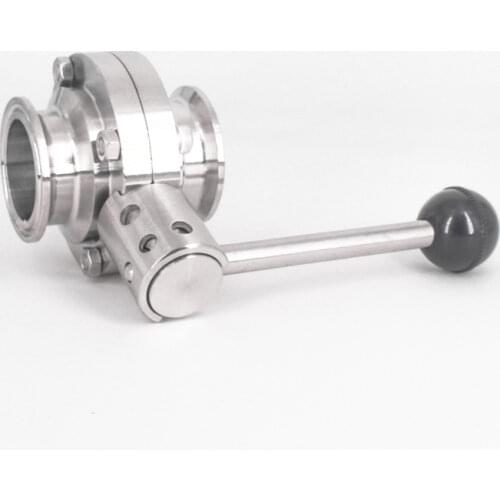 3/4" 1" 1-1/4" 1-1/2" 1-3/4" 2" Pipe OD x 1.5" 2" Tri Clamp Sanitary Butterfly Valve SUS 304/316L Stainless Steel Homebrew