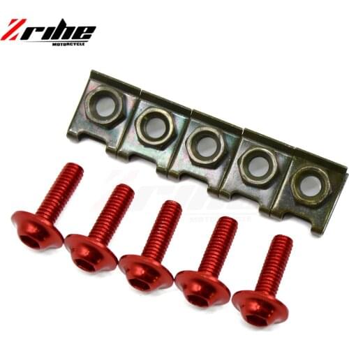 For Universal 5pcs from the body of the motorcycle fairing screw fastener clips sportbike For Triumph bmw kawasaki honda yam