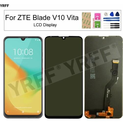 LCD Screens For ZTE Blade V10 Vita LCD Display Touch Screen Digitizer Assembly 6.26'' Panel Sensor Phone Repair Sets 100% Tested