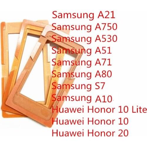 11pcs Glue Mould LCD Screen Glass Mold Holder for Samsung Galaxy A750 A530 A51 A71 A80 S7 A10 A21 For Huawei Honor 20 10 Lite