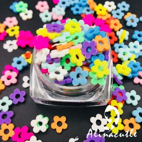 20g 5mm Mix Color Flower for Resin DIY Supplies Nails Art Polymer Clear Clay accessories DIY Sequins scrapbook shakes