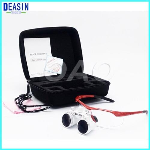 3.5X Magnification Galilean Binocular Medical Magnifier Dentistry Surgical Dental Loupes 3.5X 420mm