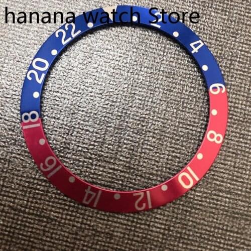 38mm new quality hot-selling GMT ceramic watch bezel, suitable for automatic mechanical watch 40mm mens watch bezel