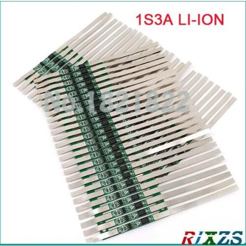 4PCS/a lot 1S 3.7V 3A li-ion BMS PCM battery protection board pcm with nickel tab for 18650 lithium ion li battery