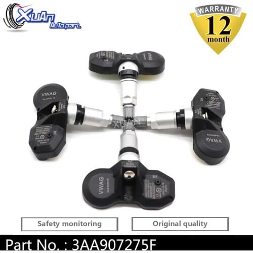 XUAN Tire Pressure Monitoring System Sensor TPMS 3AA907275F For Volkswagen Tiguan CC Touran Passat 433Mhz