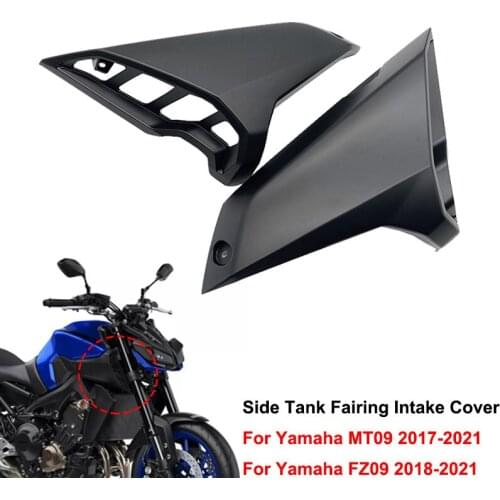 For Yamaha MT09 FZ09 FZ-09 MT-09 MT FZ 09 2017 2018 2019 2020 Motorcycle Carbon Fiber Side Tank Fairing Air Intake Cover Panel
