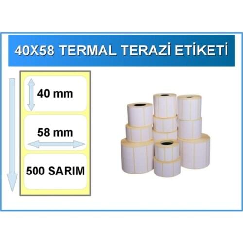 40x58 Thermal Scales Label 3 PCs