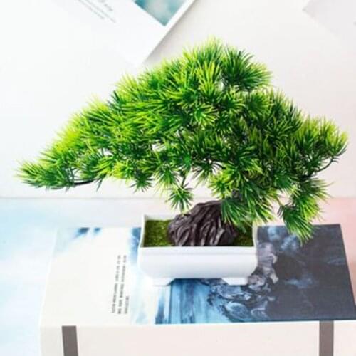Fake Artificial Pot Artificial Pot Plant Bonsai Potted Simulation Pine