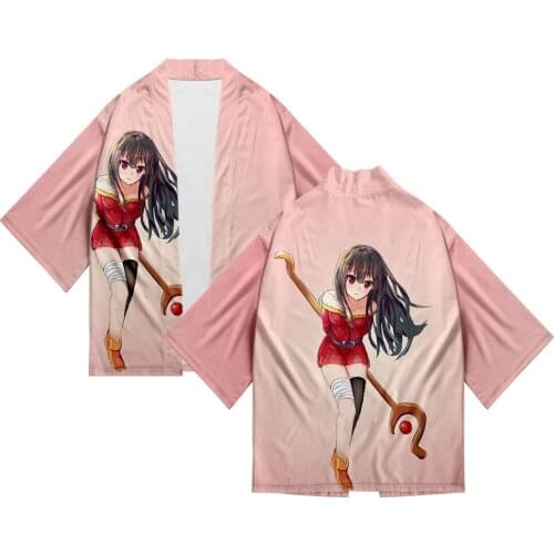 Ava Max Japanese Traditional Orient Ethnic Cardigan Polyester Fiber Kimono Haori Unisex Thin Loose Outfits Asian Clothes Samurai