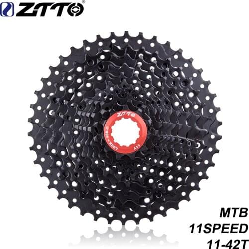 ZTTO 11s 11 Speed 11-42t Freewheel Cassette BLACK Bicycle Parts Wide Ratio for parts MTB Mountain Bike Bicycle Parts