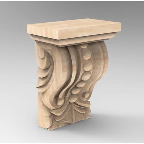 3D STL Model Supports Stands Legs for CNC Router Aspire Artcam Part of Corner or Column Carving Machine Relief _ decor 822