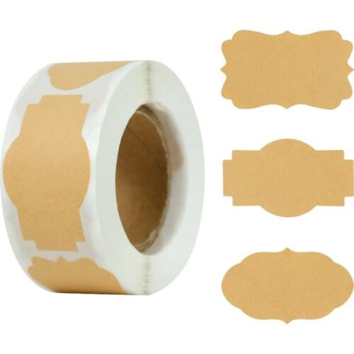 300Pcs Blank Gift Tags Birthday Wedding Present Customize Writing Label Stickers Home Jars Goods Classification Mark Sign Labels