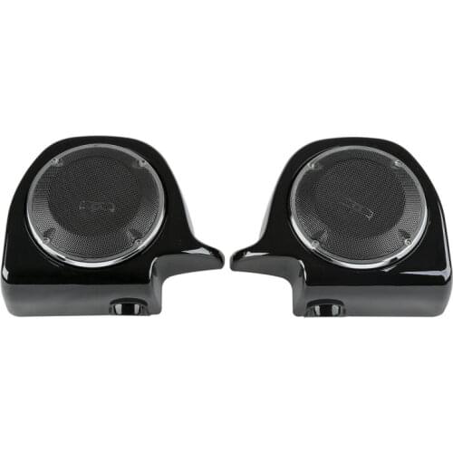 Motorcycle Vented Lower Fairing 6 1/2" Speakers Grill Box Pods For Harley Touring Road King Electra Glide FLT FLHT FLHX FLHTCU