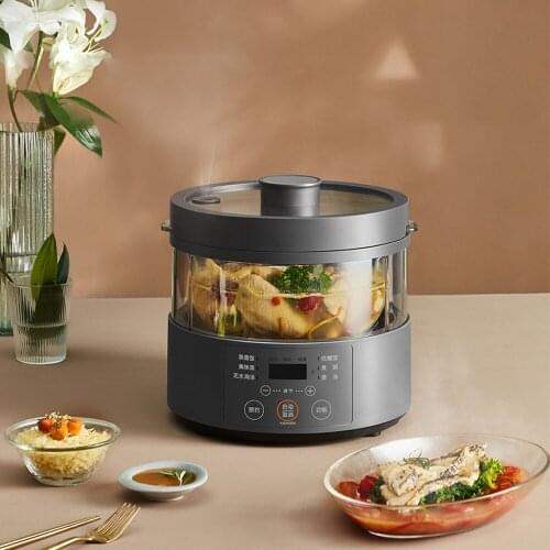 Rice Cooker 3L Capacity Low Sugar Rice Cooking Machine No Coating Healthy Cooker Multifunctional Household Electric Cooking