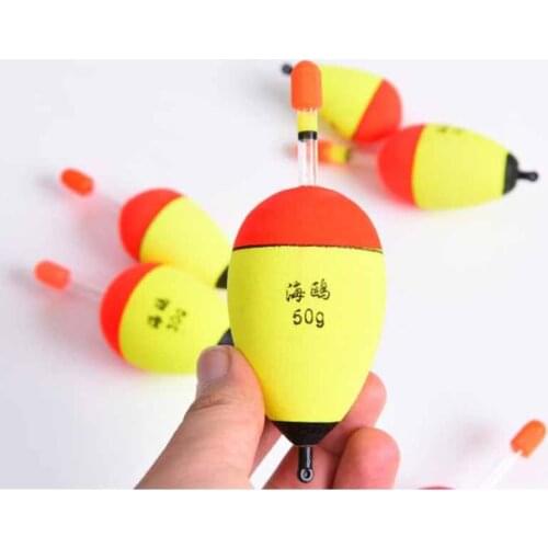 1Pcs Buoyancy 10g/15g/20g/30g/40g/50g Foam Fishing Floats EVA Soft Boya Fishing Float Bobber