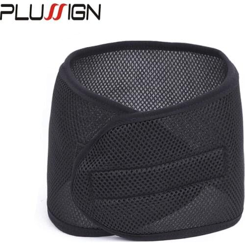 Thick Mesh Wrap With Velcro Closure Adjustable Cool Mesh Fabric Wide Headband For Wigs Big Hole Edge Band For Hair Extension 1pc