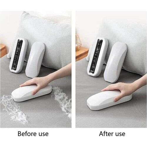 Y1UD Carpet Dust Brush Plastic Bedside Table Crumb Sweeper Pet Hair Fluff Cleaner Sticky Picker Lint Roller Clothes Sweeping for
