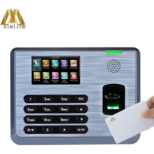 TX628 Linux System Biometric Fingerprint Time Attendance Employee Attendance Fingerprint Time Clock With 13.56MHZ MF IC Card