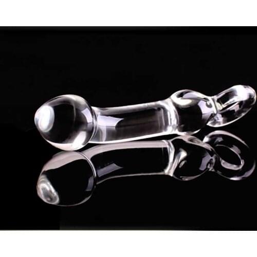 Glass plug bullet anal sex toys for man women G SPOT Crystal anal DILDO DOUBLE HEAD DICK Stimulating anus BUTT toys PENIS SHIP