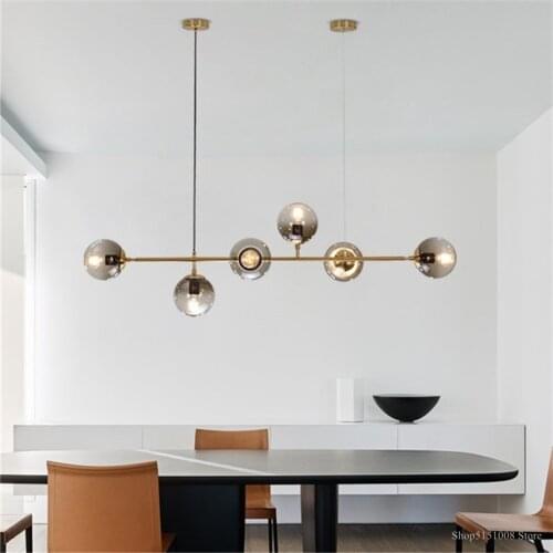 Glass Ball Led Pendant Light Industrial Edison Hanging Lights Fixture Nordic Modern LED Pendant Lamps Lighting Handing Lamp E27