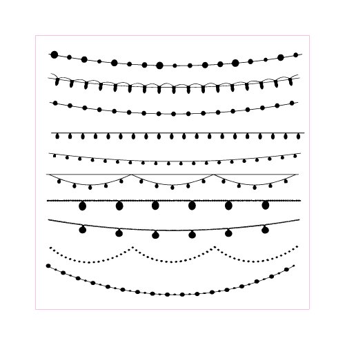 Sorts of light string transparent clear stamp for DIY Scrapbooking/Card Making/Kids Christmas Fun Decoration Supplies