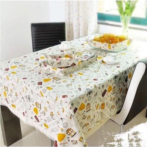 High Quality Tablecloth Toalhas De Mesa Bordada Table Cover Linen Table Cloth Zakka Kitchen Home Textile Hot Sale