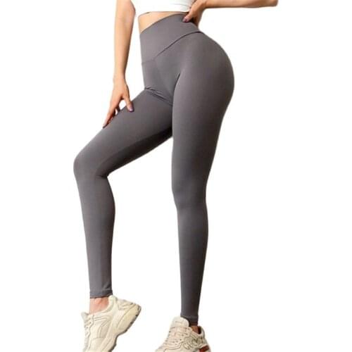 Women Body Lifting Leggings Double Side Sanding Peach Hip Spandex Running Fitness Tight Sweatpants Sportswear Sports Gym Pant