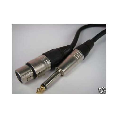 1/4" Male Mono TS to XLR Female Connect Guitar to Speaker Amplifier Cable 2m 610