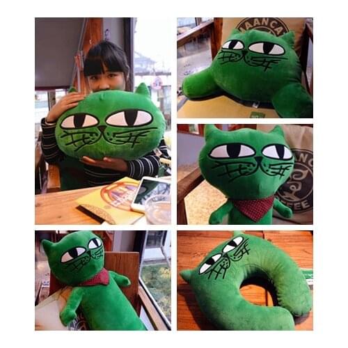 1PC OK CAT PLUSH TOY OKCAT PILLOW WINTER HANDS PILLOW OFFICE U PILLOW PLUSH DOLLS kids toys