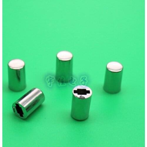 10 Piece 7 * 12mm light touch button cap plated button cap square hole 3.2mm plated silver panel switch button