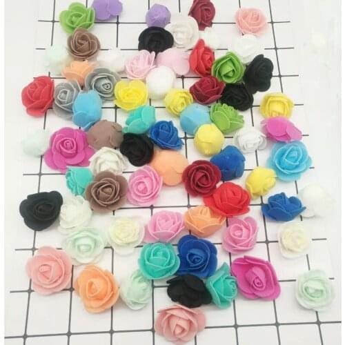 100PCS Artificial Flower Head Handmade DIY Wedding Home Decoration Multi-use PE Foam Rose 114